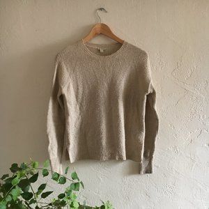 Beige Gap Crewneck Sweater